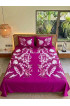 Hand Painted Rayon Bedsheet Set King Size Hand Painted Rayon Bedsheet Set King Size
